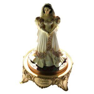 Scarletts Betrothal Figurine Gone With The Wind 1993 Limited Edition Glass Dome